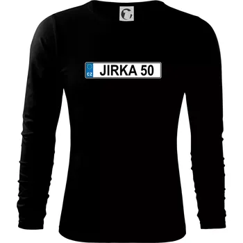 Pánské oblečení SPZ Jirka 50 - Triko s dlouhým rukávem FIT-T long sleeve - M ( Černá )