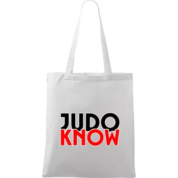 Judo know - Taška bavlněná - 42 x 38 cm ( Bílá )
