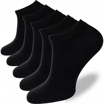 KOTNÍKOVÉ PONOŽKY Pánské BAVLNĚNÉ hladké krátké ponožky Milena 170 černé *44-46