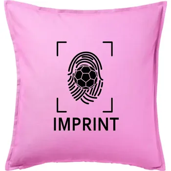 Polštář Házená imprint - Polštář 50x50 - 50x50 - Pouze potah ( Růžová )