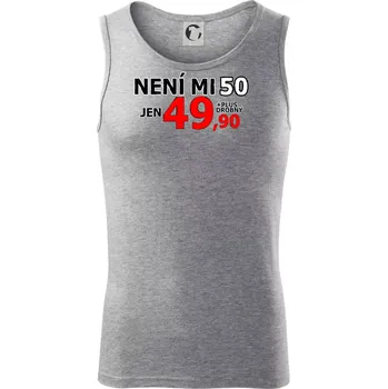 Není mi 50 - Tílko pánské Core - XL ( Tmavě šedý melír )