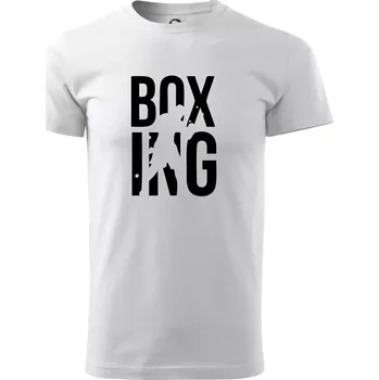 Pánské tričko Nápis Boxing - Triko extra velké (5-8XL) - 6XL ( Bílá )