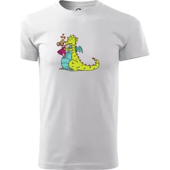 Princezna a drak - Triko extra velké (5-8XL) - 7XL ( Bílá )