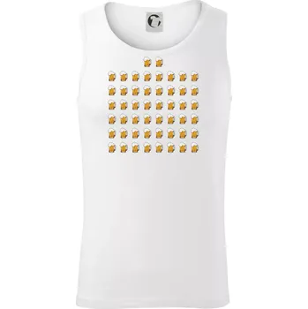 Narozeniny - 50x pivo - Tílko pánské Core - M ( Bílá )