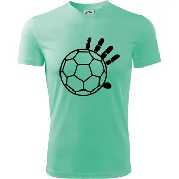 Házená míč ruka - Dětské triko sportovní (dresovina) - 146 cm/10 let ( Mátová )