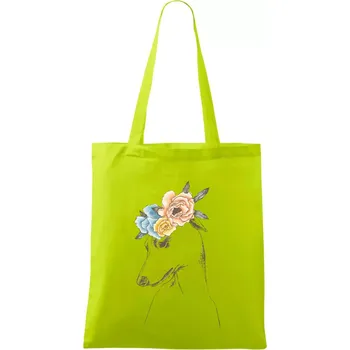 Chrt princezna - Taška bavlněná - 42 x 38 cm ( Limetková )