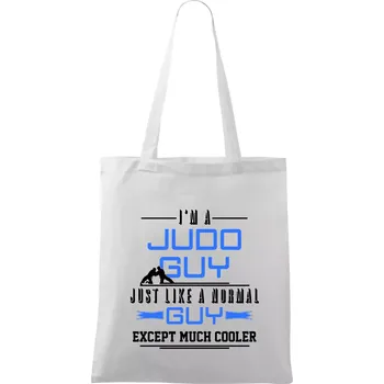 Nákupní taška Judo Guy - Taška bavlněná - 42 x 38 cm ( Bílá )