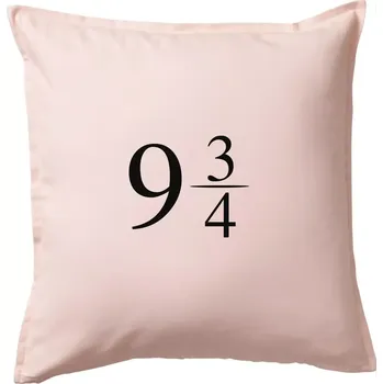 Polštář Harry - Nástupiště 9 a třičtvrtě - Polštář 50x50 - 50x50 - Včetně výplně ( Světle růžová )