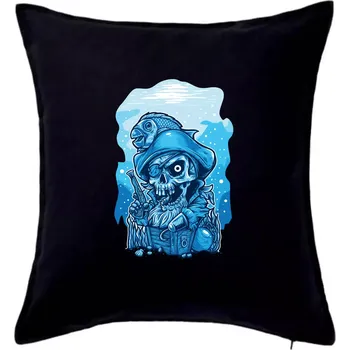 Polštář Starý mořský vlk - Polštář 50x50 - 50x50 - Pouze potah ( Černá )