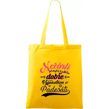 Nežárli - 50 - Taška bavlněná - 42 x 38 cm ( Žlutá )