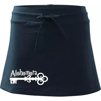 Dámská sukně Harry - Alohomora - Sportovní sukně - two in one - XL ( Námořní modrá (velmi tmavá - téměř černá) )