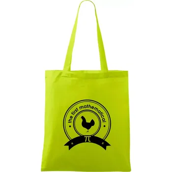 The First Mathematical - Taška bavlněná - 42 x 38 cm ( Limetková )