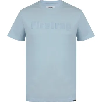 Pánské tričko Firetrap Large Logo pánské tričko Baby Blue L