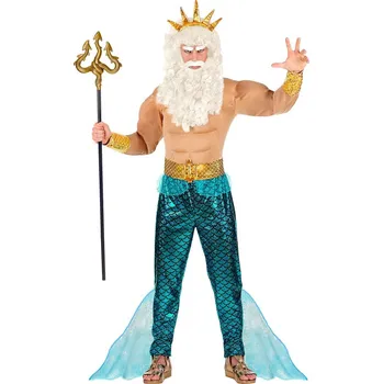 Karnevalový kostým Pánský kostým Poseidona - XXL