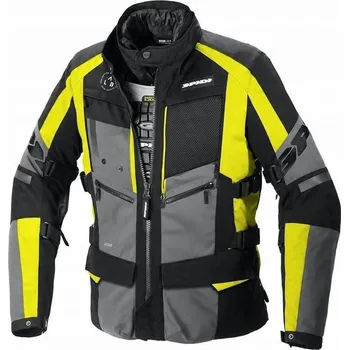 Moto bunda Textilní motocyklová bunda Spidi 4Season Evo černo-šedá-fluo 2XL