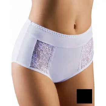 Kalhotky EMILI BISA krajkové kalhotky s vysokým kalhotky černé XXL