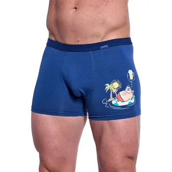 Pánské spodní prádlo Pánské boxerky 280/244 Tattoo Piglet - CORNETTE světle modrá L