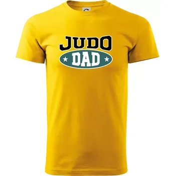 Pánské tričko Judo Dad - Triko extra velké (5-8XL) - 7XL ( Žlutá )