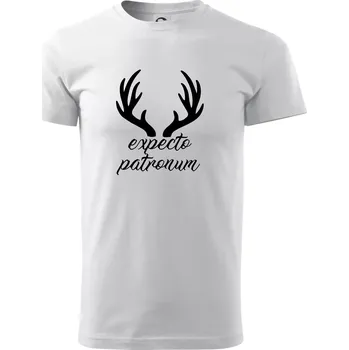 Pánské tričko Harry - Expecto patronum - Triko extra velké (5-8XL) - 7XL ( Bílá )