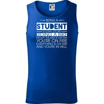 Pánské termoprádlo Being a student - bike - Tílko pánské Core - 2XL ( Královská modrá )