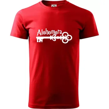 Pánské tričko Harry - Alohomora - Klasické pánské triko vyšší gramáže - S ( Červená )