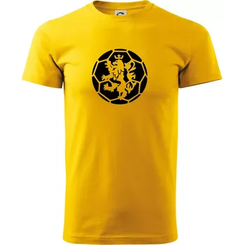 Pánské tričko Házená míč lev - Triko extra velké (5-8XL) - 8XL ( Žlutá )