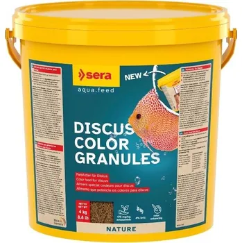 Krmivo pro rybičky SERA Discus Color Granules Nature 4kg