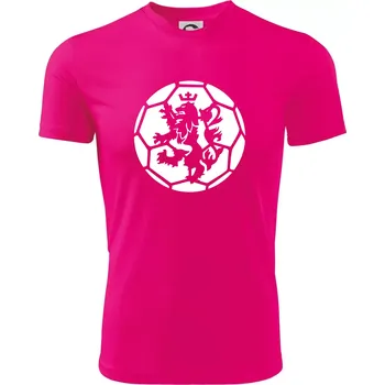 Chlapecké tričko Házená míč lev - Dětské triko sportovní (dresovina) - 146 cm/10 let ( Neon Pink )