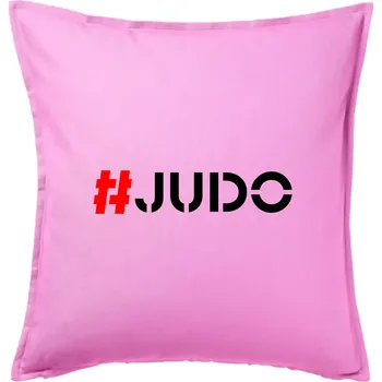 Polštář Judo Hashtag - Polštář 50x50 - 50x50 - Pouze potah ( Růžová )