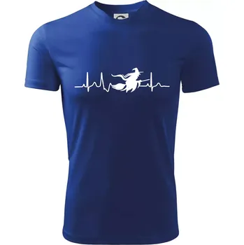 EKG čarodějnice - Dětské triko sportovní (dresovina) - 146 cm/10 let ( Královská modrá )