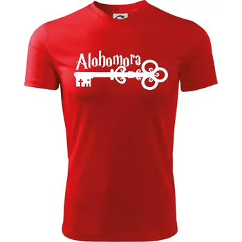 Chlapecké tričko Harry - Alohomora - Dětské triko sportovní (dresovina) - 122 cm/6 let ( Červená )