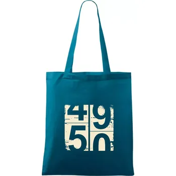 Tachometr 50 - Taška bavlněná - 42 x 38 cm ( Petrolejová )