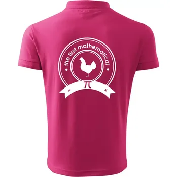 Pánská košile The First Mathematical - Polokošile pánská Pique Polo 203 - 3XL ( Purpurová )