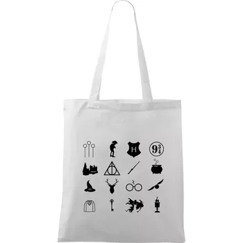 Harry ikonky - Taška bavlněná - 42 x 38 cm ( Bílá )