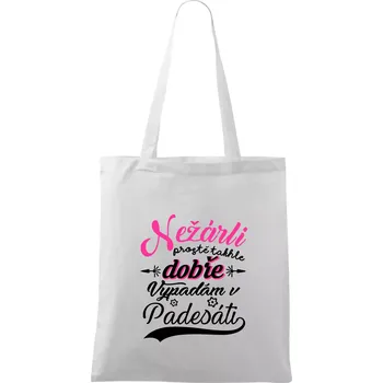 Nežárli - 50 - Taška bavlněná - 42 x 38 cm ( Bílá )