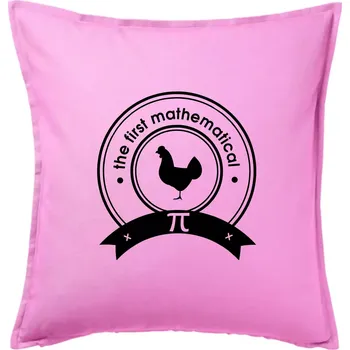 Polštář The First Mathematical - Polštář 50x50 - 50x50 - Pouze potah ( Růžová )