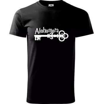 Pánské tričko Harry - Alohomora - Klasické pánské triko vyšší gramáže - XS ( Černá )