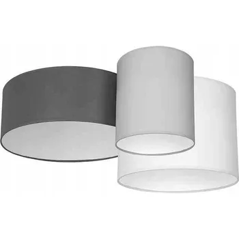 Kulatý Stropní Svítidlo Milagro 70 x 55 cm bílá, černá, šedá