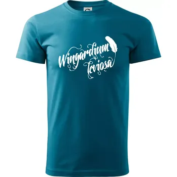 Pánské tričko Harry - Wingardium Leviosa - Klasické pánské triko vyšší gramáže - XS ( Tmavý tyrkys )