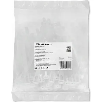 Stahovací páska Qoltec Stahovací pásky opakovaně použitelné / stahovací pásky 7.2*100mm 100 kusů!