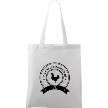 The First Mathematical - Taška bavlněná - 42 x 38 cm ( Bílá )