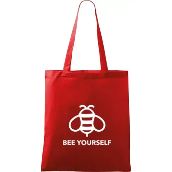 Bee yourself - Taška bavlněná - 42 x 38 cm ( Červená )