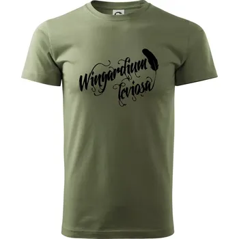Pánské tričko Harry - Wingardium Leviosa - Klasické pánské triko vyšší gramáže - 2XL ( Khaki )