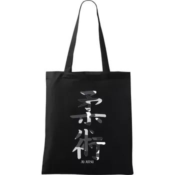 Ju-jutsu maskáčový nápis - Taška bavlněná - 42 x 38 cm ( Černá )