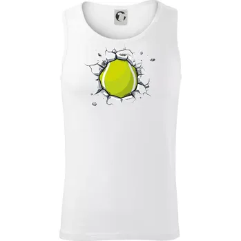 Tenisový míč v triku - Tílko pánské Core - XL ( Bílá )