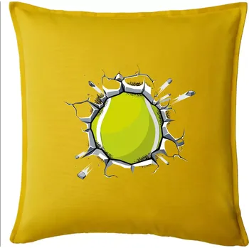 Polštář Tenisový míč v triku - Polštář 50x50 - 50x50 - Pouze potah ( Žlutá )