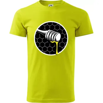 Včelařův med - Klasické pánské triko vyšší gramáže - XS ( Limetková )