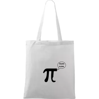 Nakouslé Pí - Taška bavlněná - 42 x 38 cm ( Bílá )