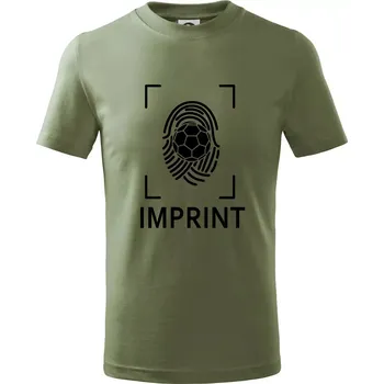 Dětská móda Házená imprint - Tričko dětské bavlněné - 146 cm/10 let ( Khaki )