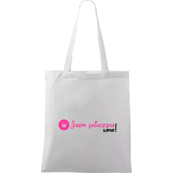 Jsem princezna, kámo! - Taška bavlněná - 42 x 38 cm ( Bílá )